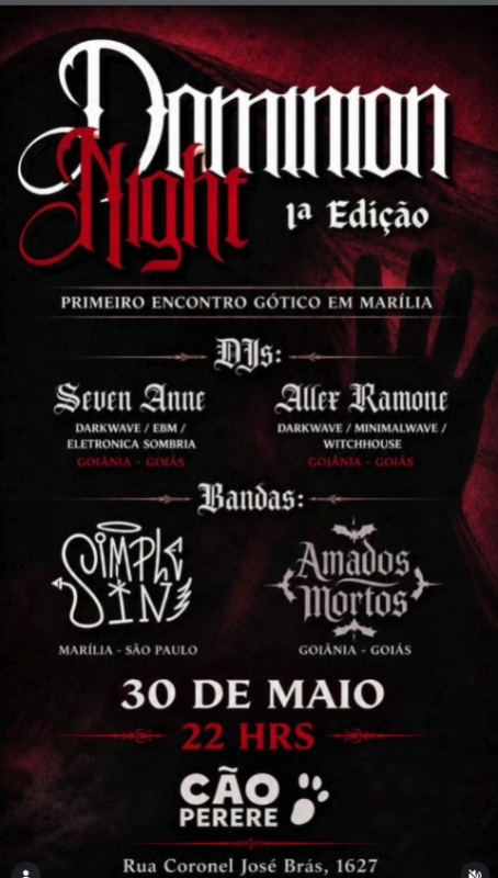 Evento cao-perere--apresenta-dominiunnight