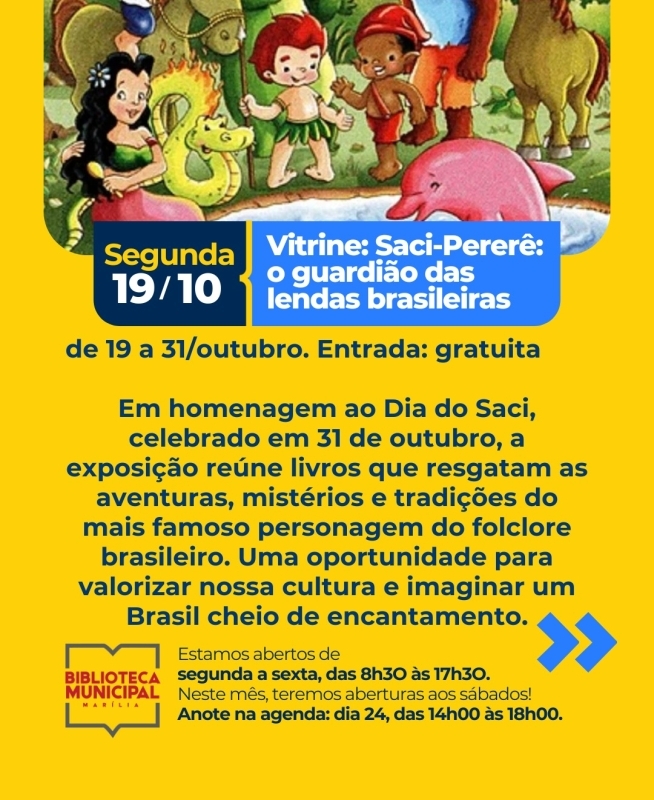 Evento exposicao-saci-perere-o-guardiao-das-lendas-brasileiras