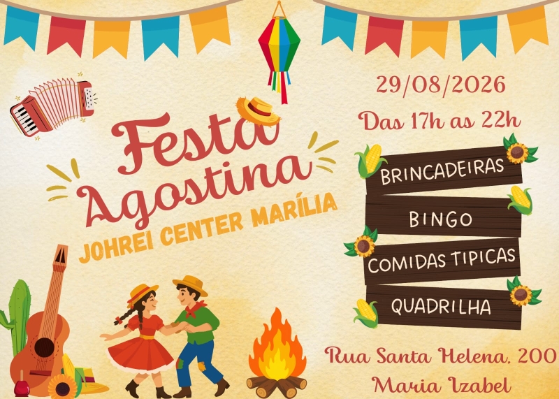 Evento festa-agostina-johrei-center-marilia