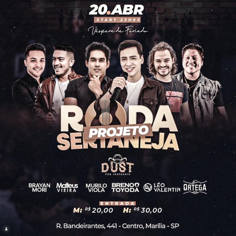Evento dust-apresenta-roda-sertaneja--no-melhor-estilo-sertanejo