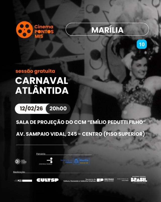 Evento cinema-pontos-mis-apresenta-carnaval-atlantida