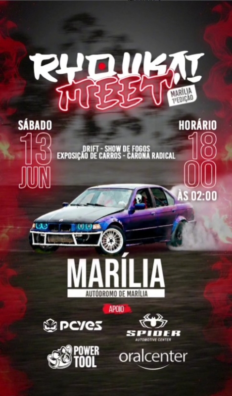 Evento ryoukai-meet---drift-exposicao-de-carros-show-de-fogos-e-caronas-radicais
