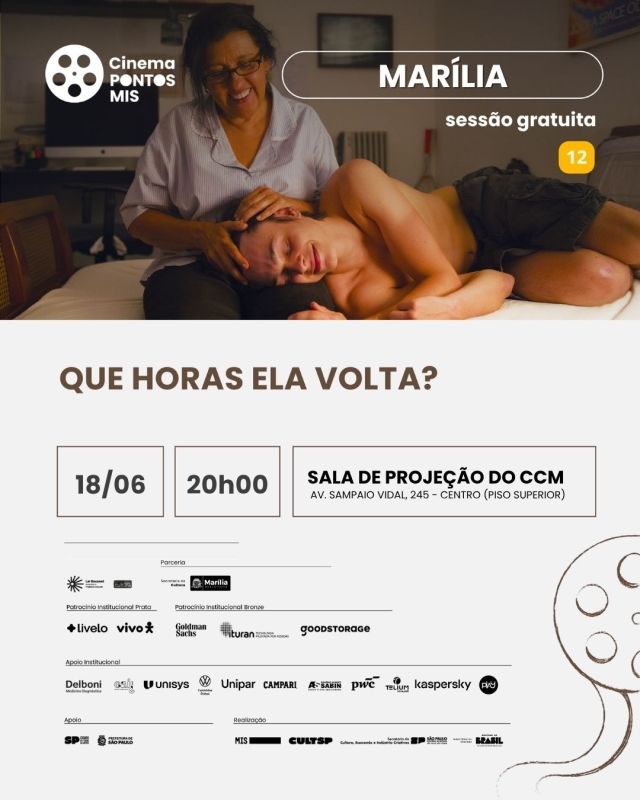Evento cinema-pontos-mis-apresenta--que-horas-ela-volta